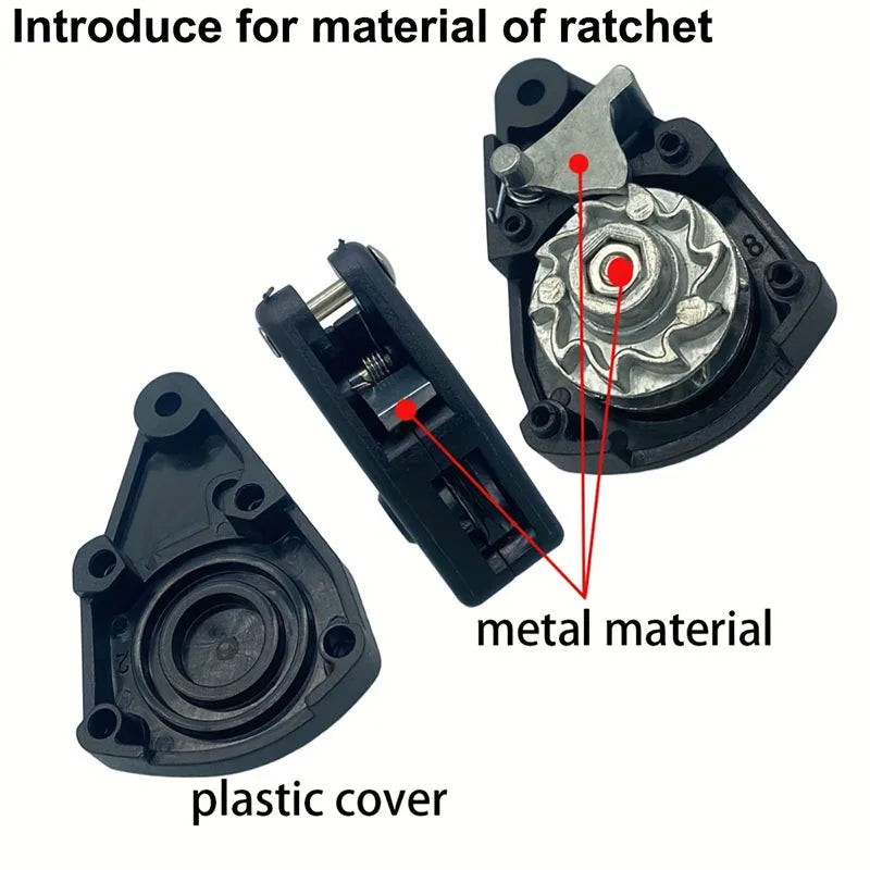 Polea de trinquete para cuerda de 3-4mm, tensor para camping y tiendas de campaña al aire libre