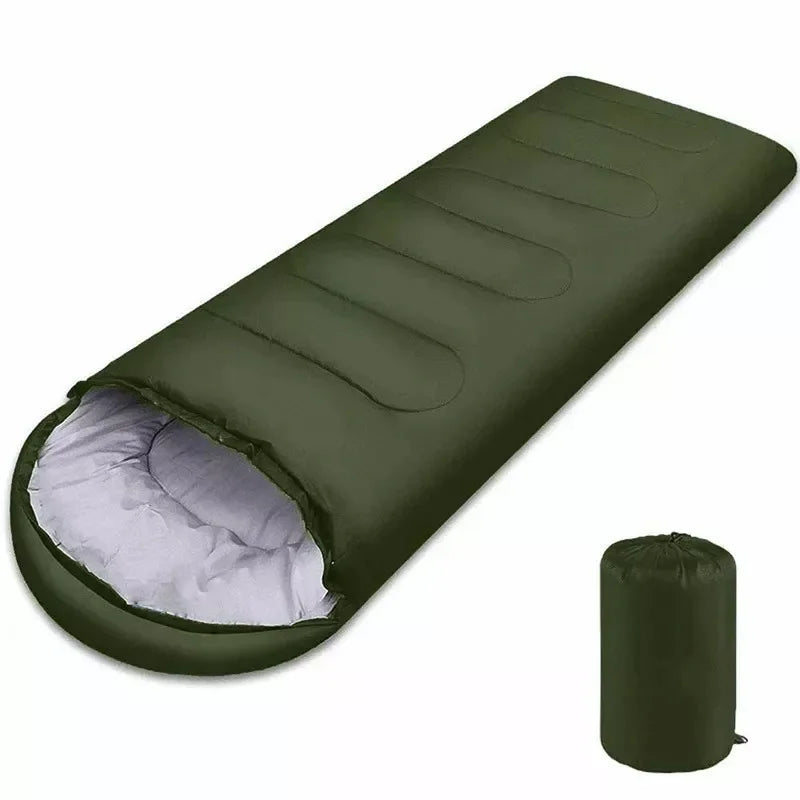 Saco de dormir ultraligero impermeable tipo sobre para camping – 4 estaciones