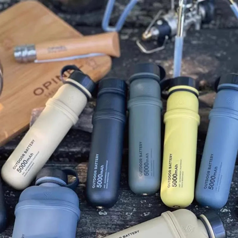 ELECOM Luz LED para Camping al Aire Libre 5000mAh – Linterna Portátil de Montañismo y Emergencia