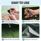 Clips para Lona de Camping 5/10 Unidades - Sujetadores Resistentes para Tienda, Toldos y Carpas