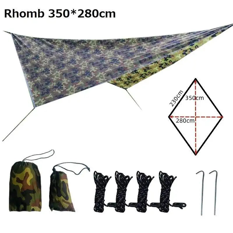 Toldo Camuflaje Impermeable Multi Talla para Camping y Jardín