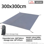 Lona Impermeable para Tienda de Campaña 210D Oxford Antidesgarro - Esterilla de Suelo para Camping, Senderismo y Playa