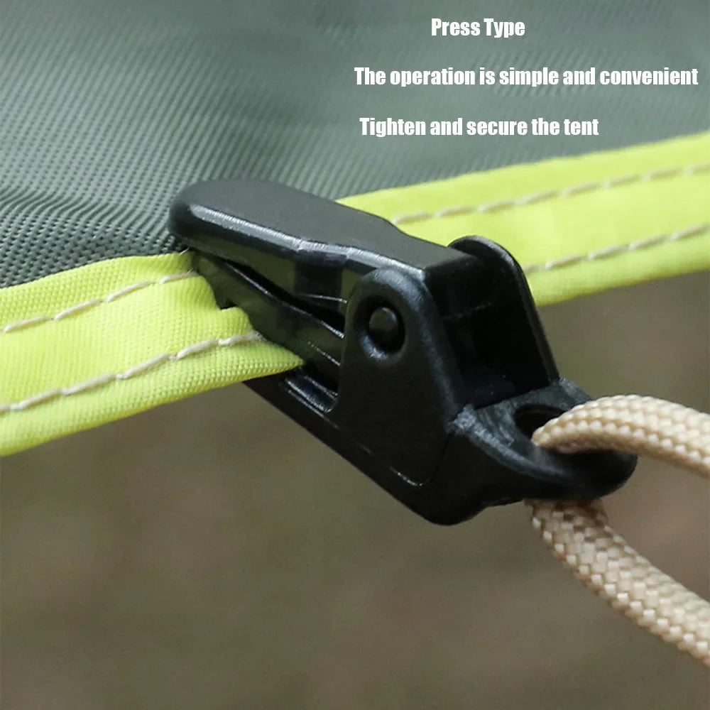 Pinzas de Lona para Camping, 10/15/20 Piezas - Clips de Toldo y Tienda para Exterior