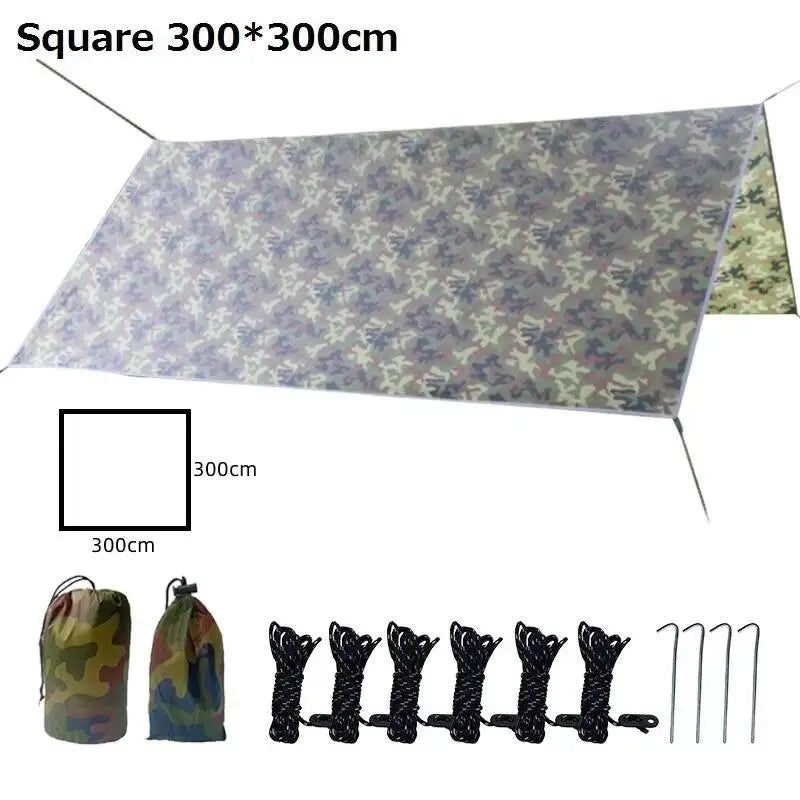 Toldo Camuflaje Impermeable Multi Talla para Camping y Jardín