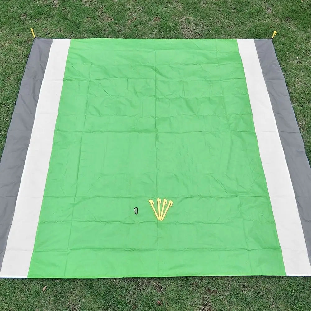 Lona Impermeable Ultraligera para Suelo de Tienda 200x210cm con Bolsa - Esterilla de Picnic y Playa para Camping y Senderismo