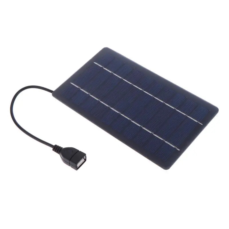 Cargador Solar Portátil de Alta Eficiencia 2W USB-C para Teléfonos, Power Banks y Campamento