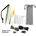 Juego de Agujas Marlinspike de Acero Inoxidable para Paracord en Diferentes Tamaños – Herramientas de Nudos y Costura DIY