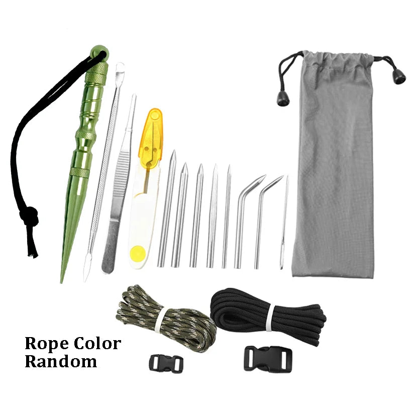 Juego de Agujas Marlinspike de Acero Inoxidable para Paracord en Diferentes Tamaños – Herramientas de Nudos y Costura DIY