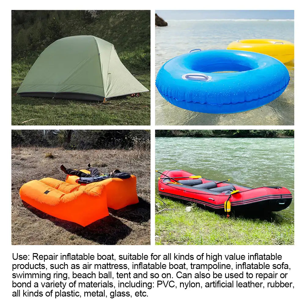 Parche de Reparación Transparente e Impermeable de TPU para Piscinas, Botes Inflables y Tiendas - Cinta Autoadhesiva para Reparaciones al Aire Libre
