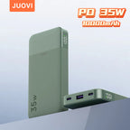 JUOVI Power Bank Portátil 10000mAh 35W Carga Súper Rápida Mini Batería Externa para Celulares