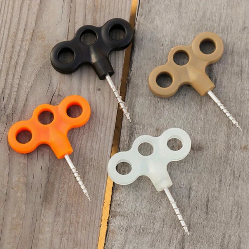 10 piezas de anclajes de suelo de acero inoxidable para tienda y exteriores
