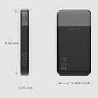 JUOVI Power Bank Portátil 10000mAh 35W Carga Súper Rápida Mini Batería Externa para Celulares