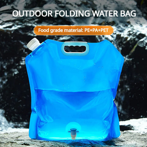 Bolsa de Agua Portátil y Plegable para Camping 5 L/10 L
