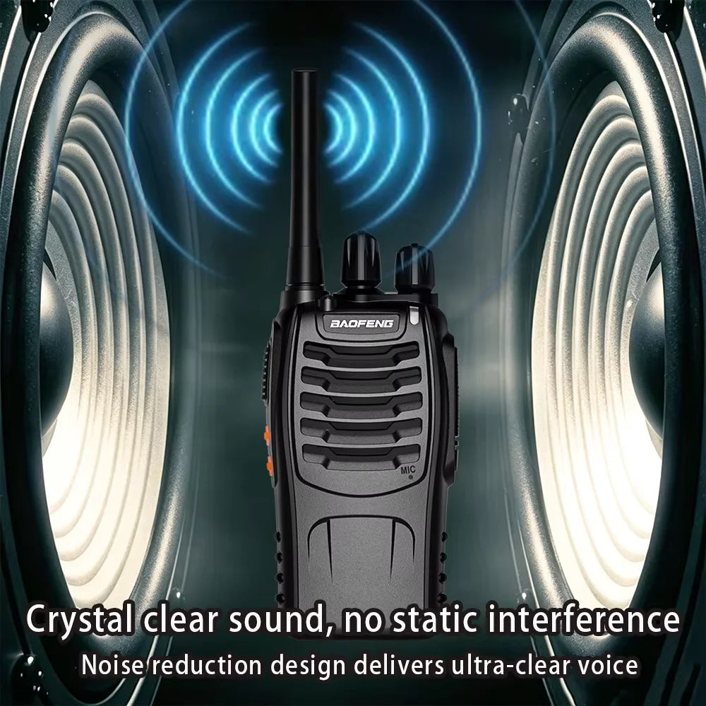 Baofeng BF-88E PMR446 Walkie Talkie 0.5W UHF 16CH VOX Carga USB Radio Bidireccional Portátil Sin Licencia para Europa