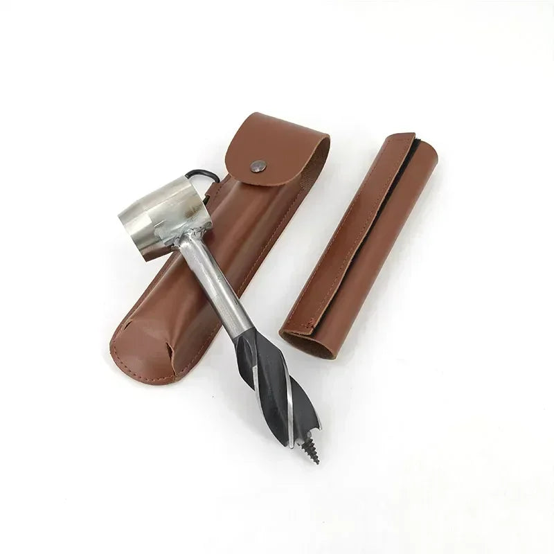Taladro Manual de Supervivencia Outdoor - Herramienta Multiusos para Bushcraft y Camping