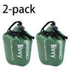 Saco de Dormir de Emergencia Manta Térmica Bivy Ligero Impermeable Portátil para Acampar y Senderismo