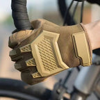 Guantes Tácticos Antideslizantes Unisex para Ciclismo, Motociclismo y Senderismo - Pantalla Táctil, Dedo Completo