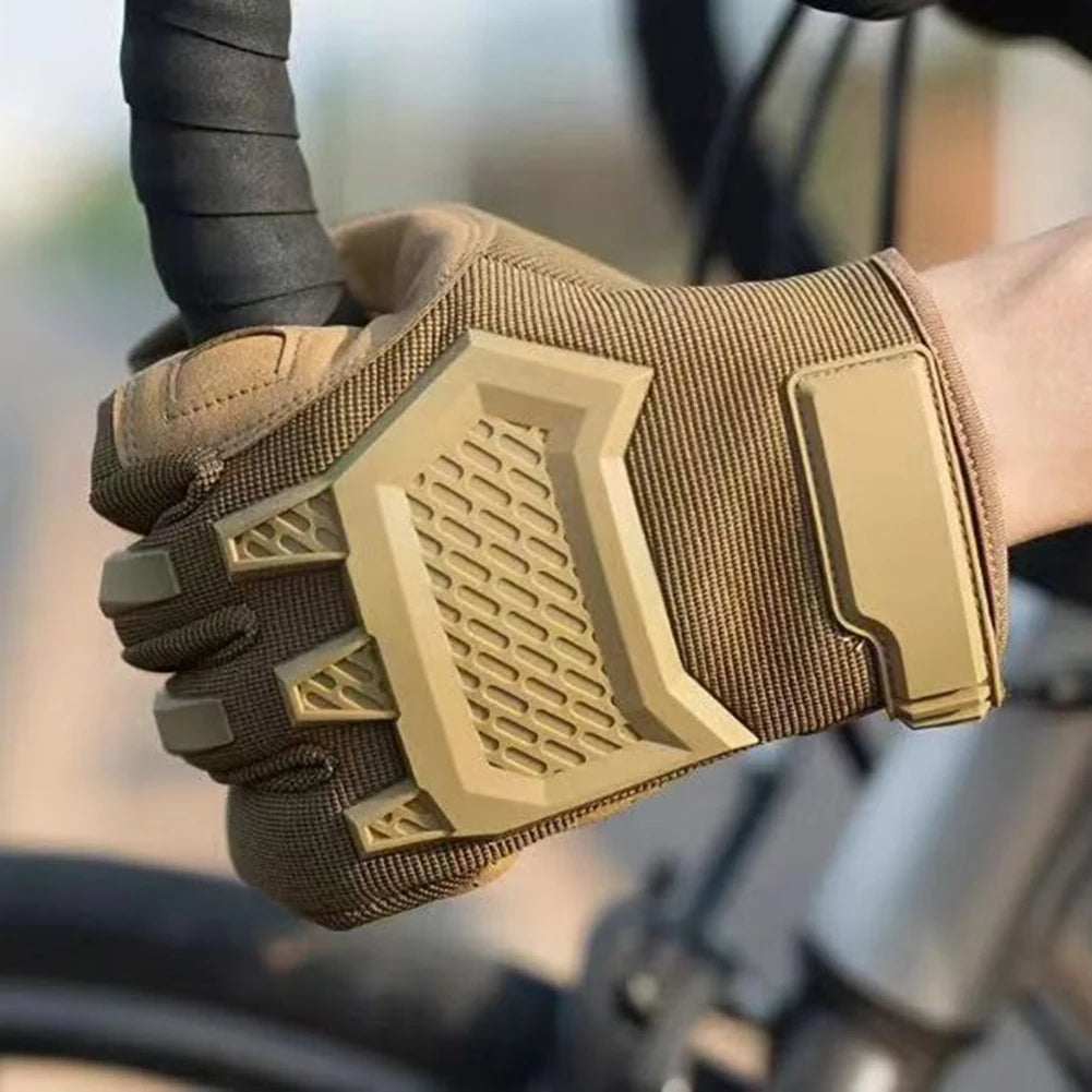 Guantes Tácticos Antideslizantes Unisex para Ciclismo, Motociclismo y Senderismo - Pantalla Táctil, Dedo Completo