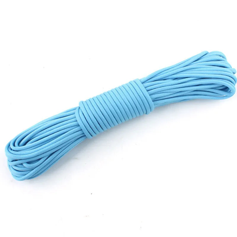 Cuerda Luminosa Paracord 9 Hilos 4mm Nylon 550 para Tienda de Campaña, Supervivencia y Camping