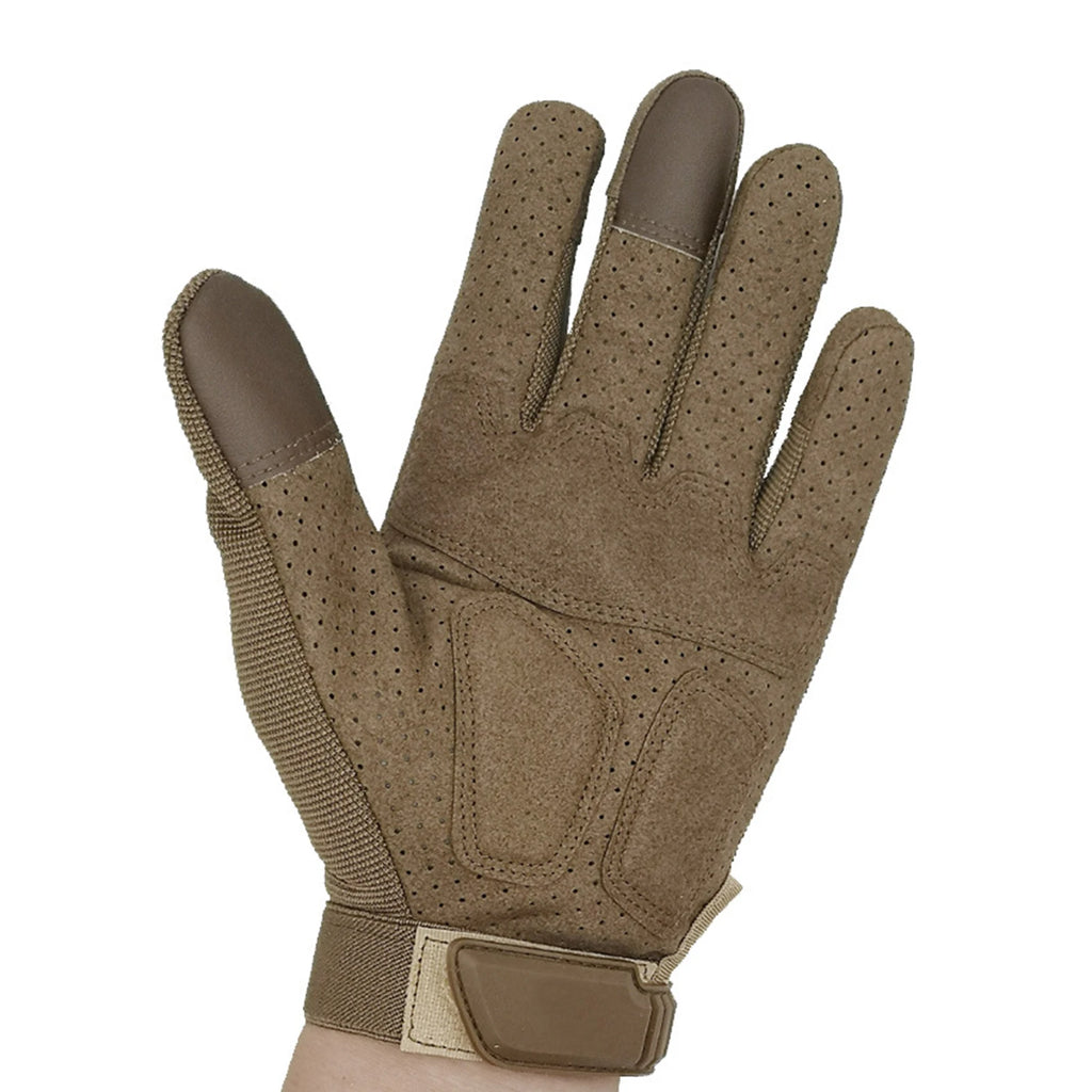 Guantes Tácticos Antideslizantes Unisex para Ciclismo, Motociclismo y Senderismo - Pantalla Táctil, Dedo Completo