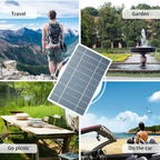 Panel Solar Portátil 5V 2W con USB para Carga Segura – Ideal para Camping, Banco de Energía y Exterior