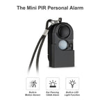 Alarma de Movimiento Portátil KERUI Mini 120dB con Luz LED SOS – Seguridad Personal para Viajes y Protección en el Hogar