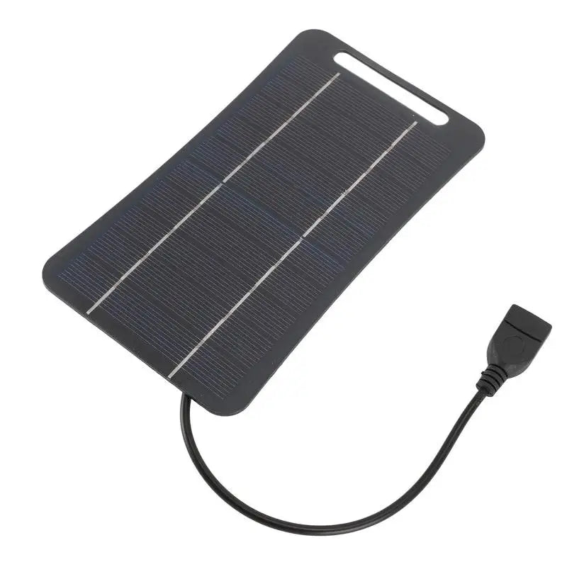 Cargador Solar Portátil de Alta Eficiencia 2W USB-C para Teléfonos, Power Banks y Campamento