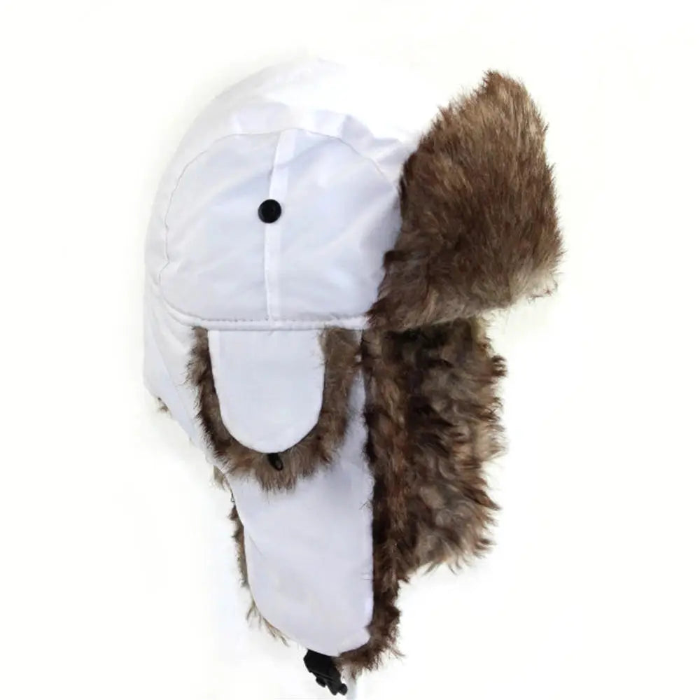 Gorro Ruso de Invierno Hombre con Orejeras Impermeable para Esquí y Frío Extremo