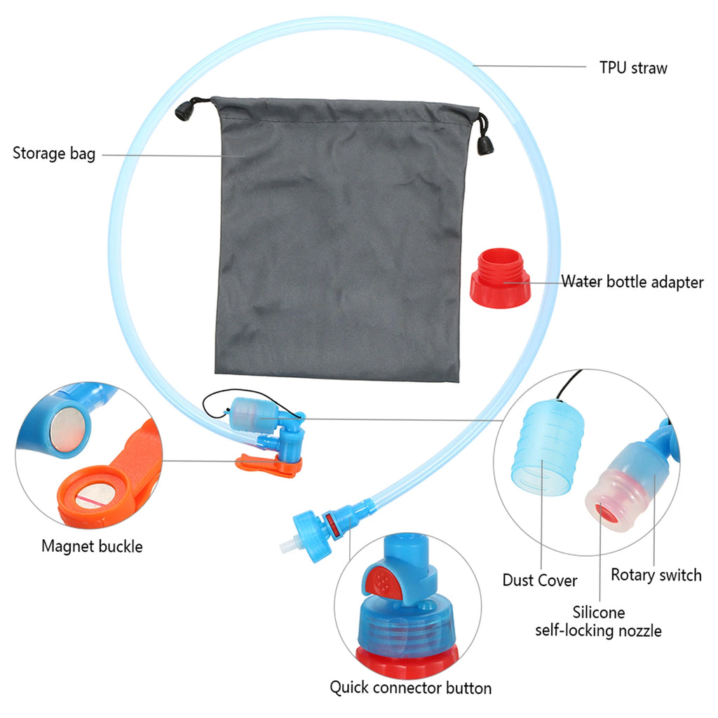 Kit de Manguera para Botella de Agua y Reservorio de Hidratación