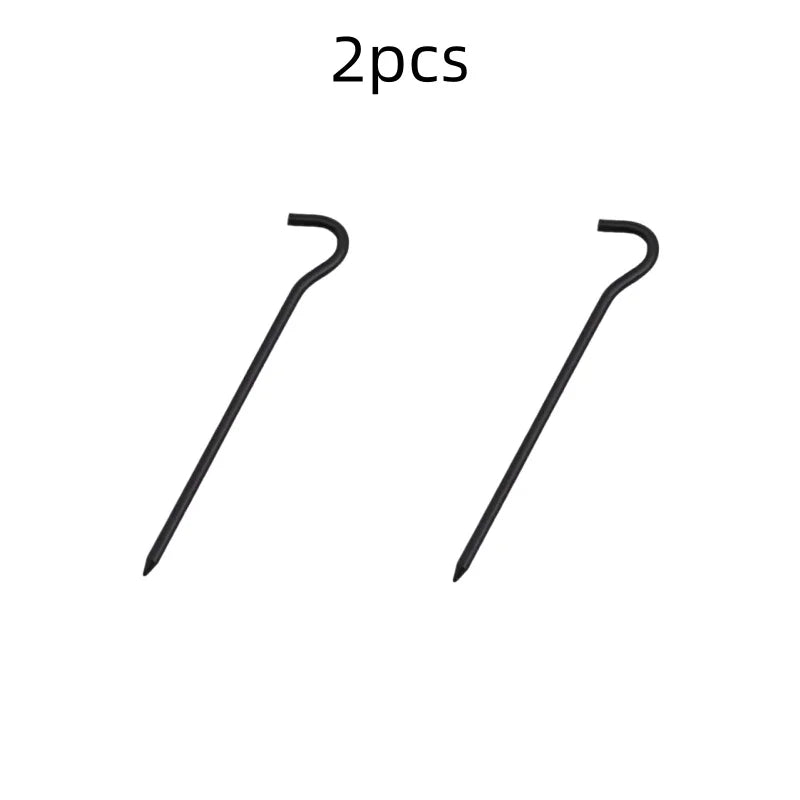 Clavo para Tienda de Campaña de Aluminio 18cm con Gancho – Estaca para Camping, Hamaca y Senderismo
