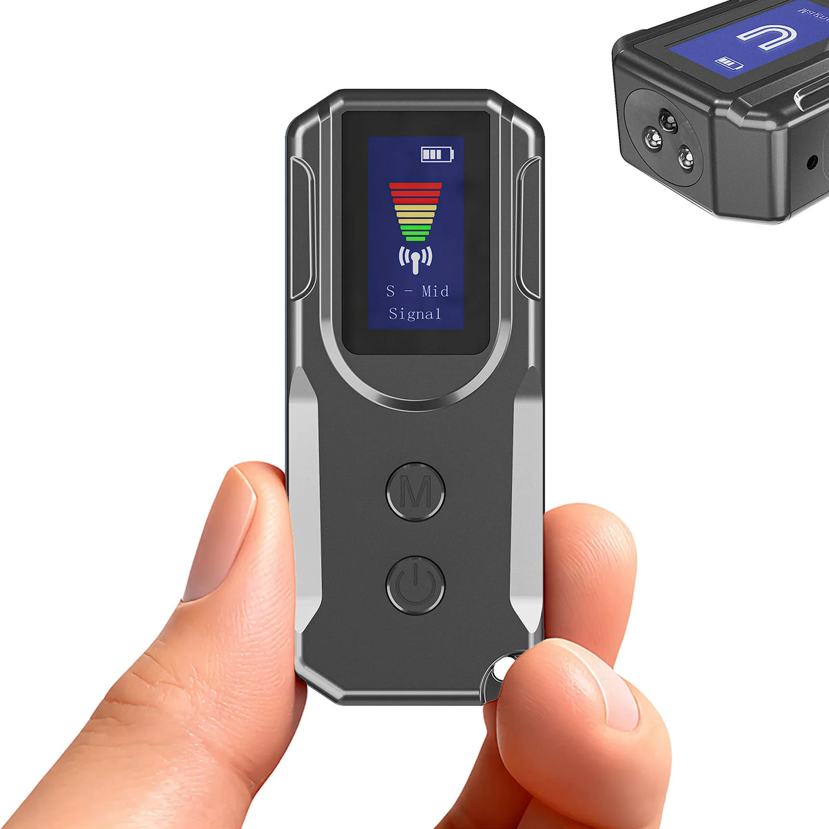 Detector de Cámaras Ocultas y Escáner de Señal RF Portátil con Pantalla HD y Tecnología AI para Seguridad en Viajes y Hoteles