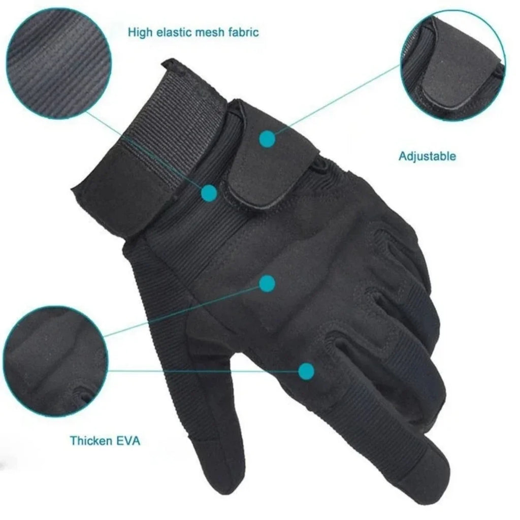 Guantes Tácticos de Dedo Completo para Caza, Ciclismo, Escalada y Paintball Z906