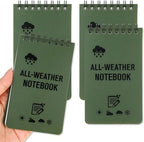 Bloc de notas táctico impermeable de bolsillo con páginas rayadas - Mini libreta para exteriores, hogar y oficina