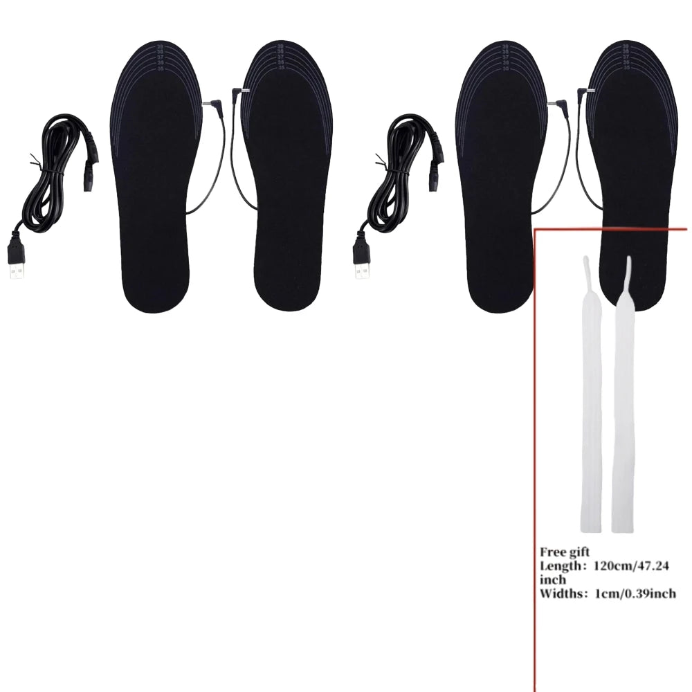 Plantillas Calefactables USB para Zapatos, Lavables, Unisex, Modelo WJ014