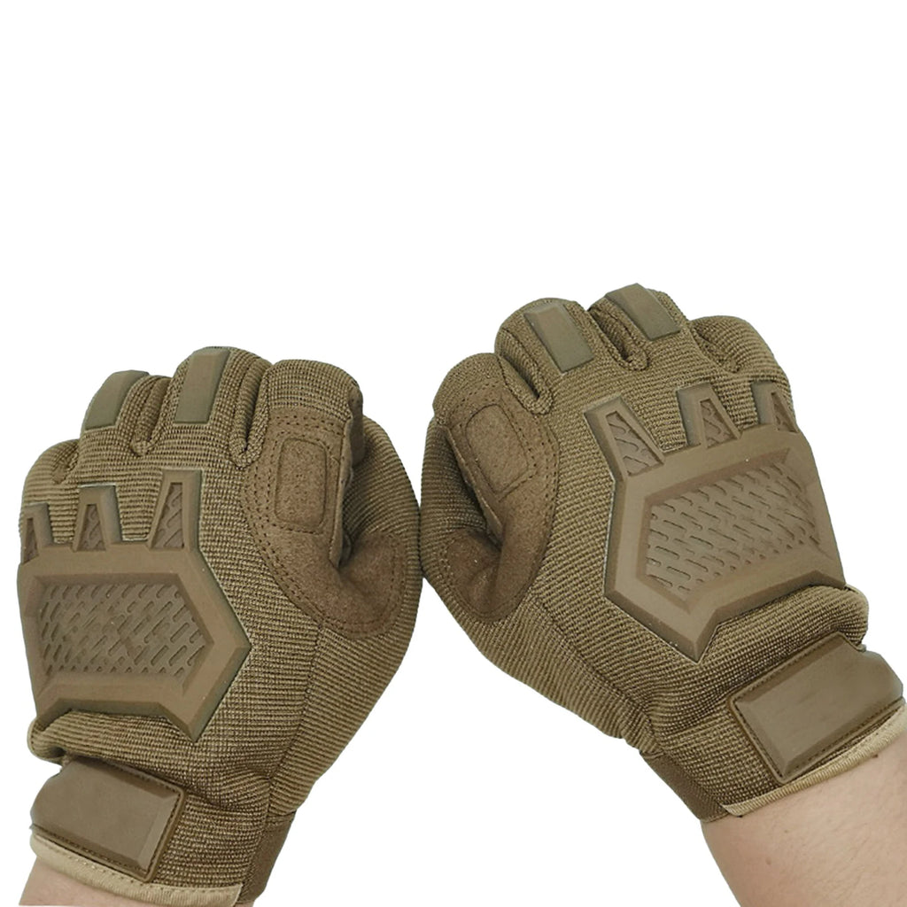 Guantes Tácticos Antideslizantes Unisex para Ciclismo, Motociclismo y Senderismo - Pantalla Táctil, Dedo Completo