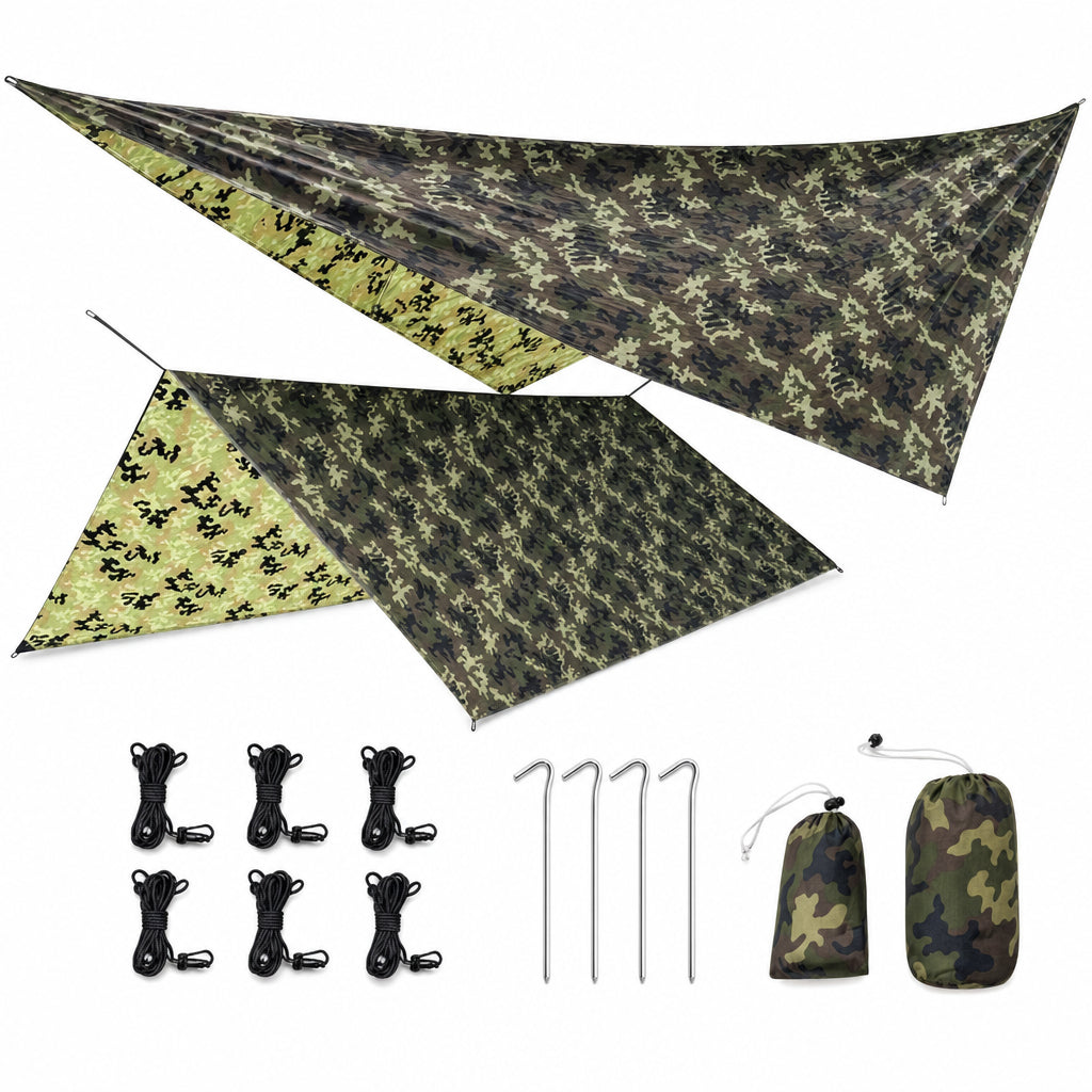 Toldo Camuflaje Impermeable Multi Talla para Camping y Jardín