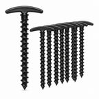 Pack de 10 Estacas de Plástico en Espiral para Tienda, Anclajes de Suelo Perfectos para Camping y Senderismo