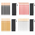 Set de 8 Estacas Ultraligeras de Aleación de Aluminio 18cm para Tienda de Campaña - Camping y Outdoor
