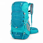 Mochila de Senderismo WESTTUNE 50L con Cubierta Impermeable – Mochila Multifuncional para Montañismo, Viaje y Camping