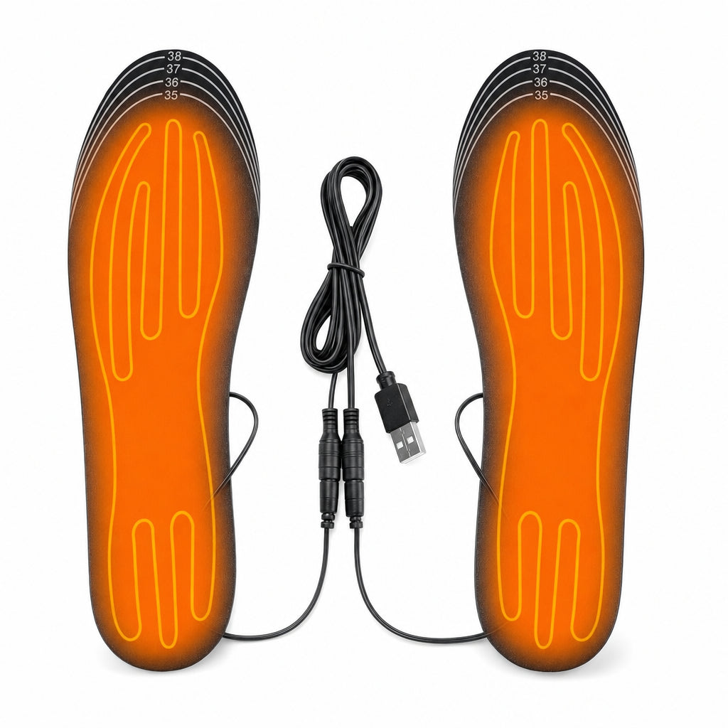 Plantillas Calefactables USB para Zapatos, Lavables, Unisex, Modelo WJ014